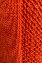 Load image into Gallery viewer, Orange Round Collar Long Cardigan