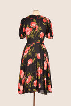 Load image into Gallery viewer, Charlie Red & Black Floral Dress