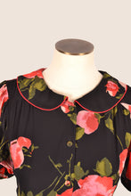 Load image into Gallery viewer, Charlie Red & Black Floral Dress