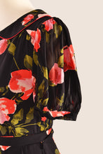 Load image into Gallery viewer, Charlie Red & Black Floral Dress