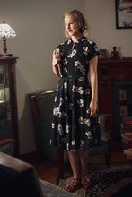 Load image into Gallery viewer, Chiara Black &amp; Creme Floral Dress