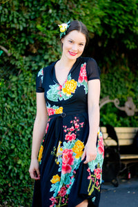Grace Kelly Oriental Bird Dress
