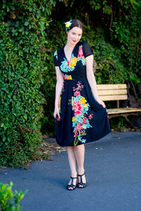 Grace Kelly Oriental Bird Dress