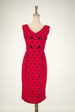 Load image into Gallery viewer, Tegan Red & Navy Polka Dress - Elise Design
 - 3