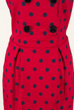 Load image into Gallery viewer, Tegan Red & Navy Polka Dress - Elise Design
 - 8