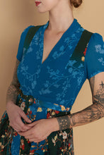 Load image into Gallery viewer, Grace Kelly Teal Floral