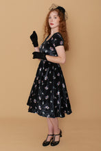 Load image into Gallery viewer, Zoe Velvet Floral Dress