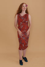 Load image into Gallery viewer, Thea Orange Floral Dress
