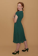 Load image into Gallery viewer, Dakota Green Polka Dot Dress