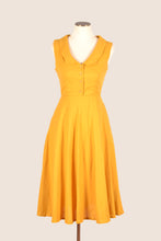 Load image into Gallery viewer, Evangeline Mustard Linen Dress