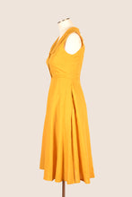 Load image into Gallery viewer, Evangeline Mustard Linen Dress
