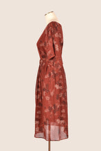 Load image into Gallery viewer, Freida Wine Floral Dress
