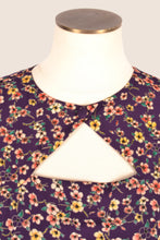 Load image into Gallery viewer, Ginger Purple Cherry Floral Dress