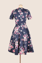 Load image into Gallery viewer, Ginger Teal & Pink Floral Dress