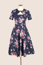 Load image into Gallery viewer, Ginger Teal & Pink Floral Dress