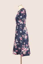 Load image into Gallery viewer, Ginger Teal & Pink Floral Dress