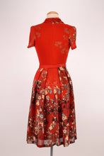 Load image into Gallery viewer, Grace Kelly Red Floral Dress