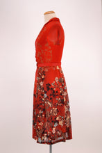 Load image into Gallery viewer, Grace Kelly Red Floral Dress