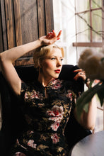 Load image into Gallery viewer, Winnie Velvet Floral Dress