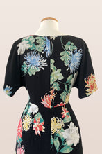 Load image into Gallery viewer, Jill Black &amp; Green Floral Dress