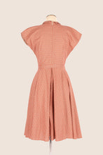 Load image into Gallery viewer, Manette Orange & Cream Abstract Floral Dress