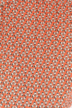 Load image into Gallery viewer, Manette Orange & Cream Abstract Floral Dress