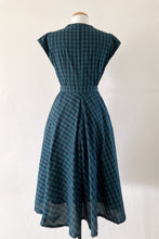 Load image into Gallery viewer, May Green & Navy Checker Dress