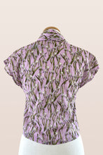 Load image into Gallery viewer, Minki Lilac Tulips Cotton Blouse