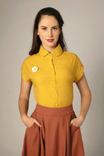 Load image into Gallery viewer, Minki Mustard Blouse