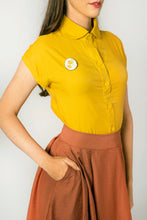 Load image into Gallery viewer, Minki Mustard Blouse