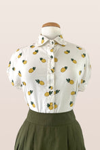 Load image into Gallery viewer, Minki Cream Pineapple Blouse