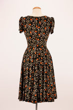 Load image into Gallery viewer, Orange & Cream Floral Jersey Dress