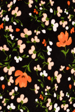 Load image into Gallery viewer, Orange & Cream Floral Jersey Dress