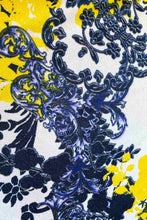 Load image into Gallery viewer, Pansy Jersey Mustard Floral Dress