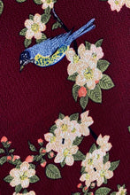 Load image into Gallery viewer, Peach Rose Burgundy Floral Dress