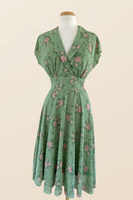 Load image into Gallery viewer, Posy Green Floral & Dots Dress