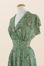 Load image into Gallery viewer, Posy Green Floral & Dots Dress