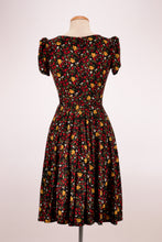 Load image into Gallery viewer, Red & Mustard Floral Jersey Dress