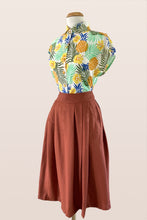Load image into Gallery viewer, Roxy Rust Tussah Skirt