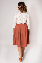 Load image into Gallery viewer, Roxy Rust Tussah Skirt