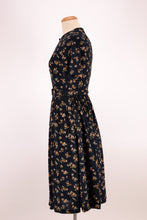 Load image into Gallery viewer, Sakura Navy & Petite Roses Dress