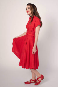Sammy Red Linen Dress