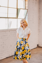 Load image into Gallery viewer, Sammy Mustard Floral Skirt