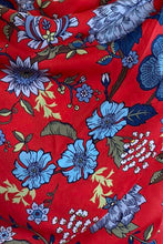 Load image into Gallery viewer, Thea Red & Blue Floral Dress