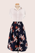 Load image into Gallery viewer, Waratah Navy & Orange Skirt