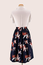 Load image into Gallery viewer, Waratah Navy & Orange Skirt