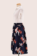 Load image into Gallery viewer, Waratah Navy & Orange Skirt