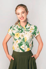 Load image into Gallery viewer, Yellow & Green Floral Blouse