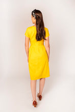 Load image into Gallery viewer, Ally Yellow Linen Dress
