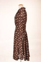 Load image into Gallery viewer, Amber Brown & Cream Floral Dress